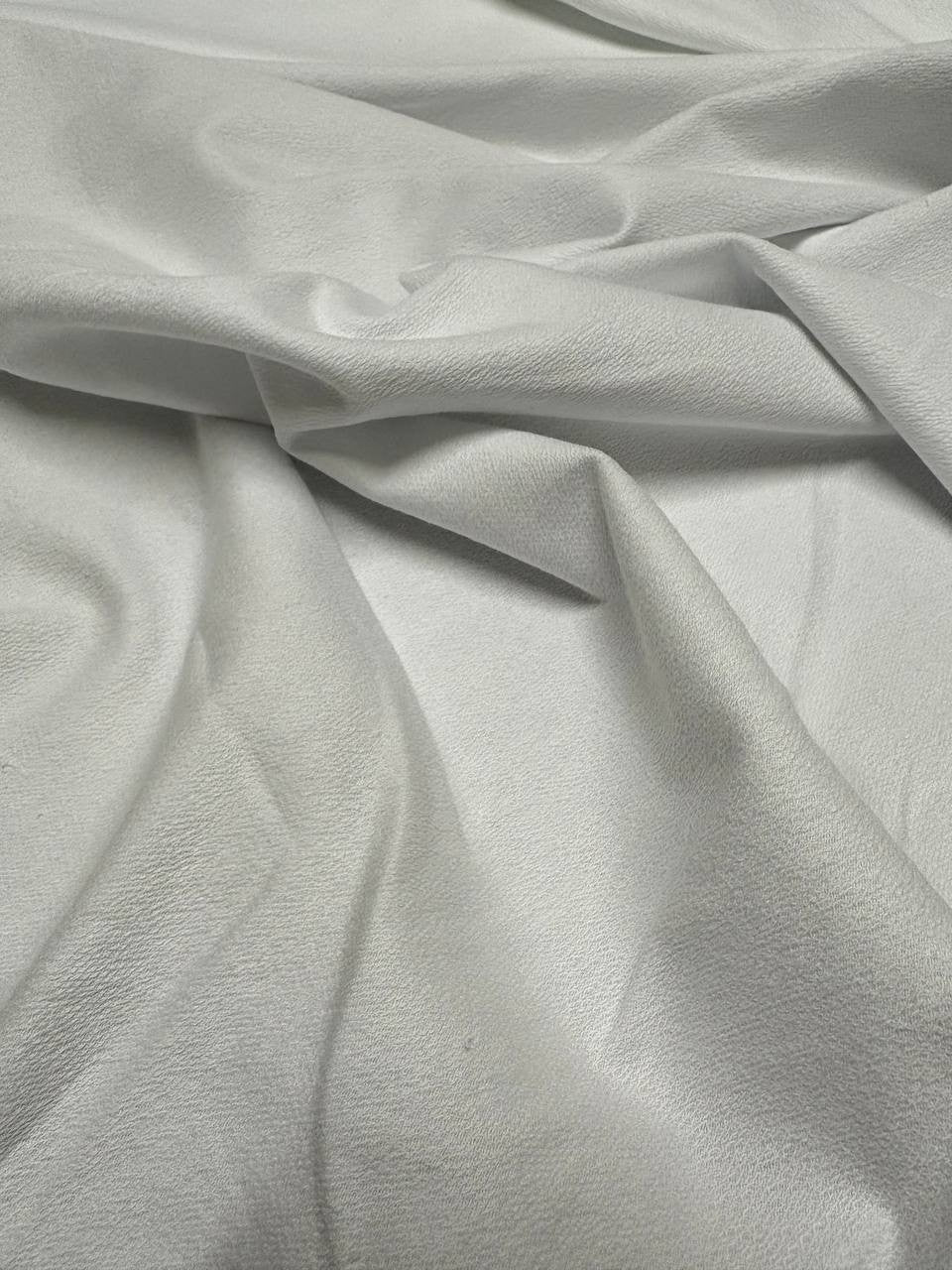 Tessuto Felpa PANTAREI Cotone Garzata Bianco Primaverile