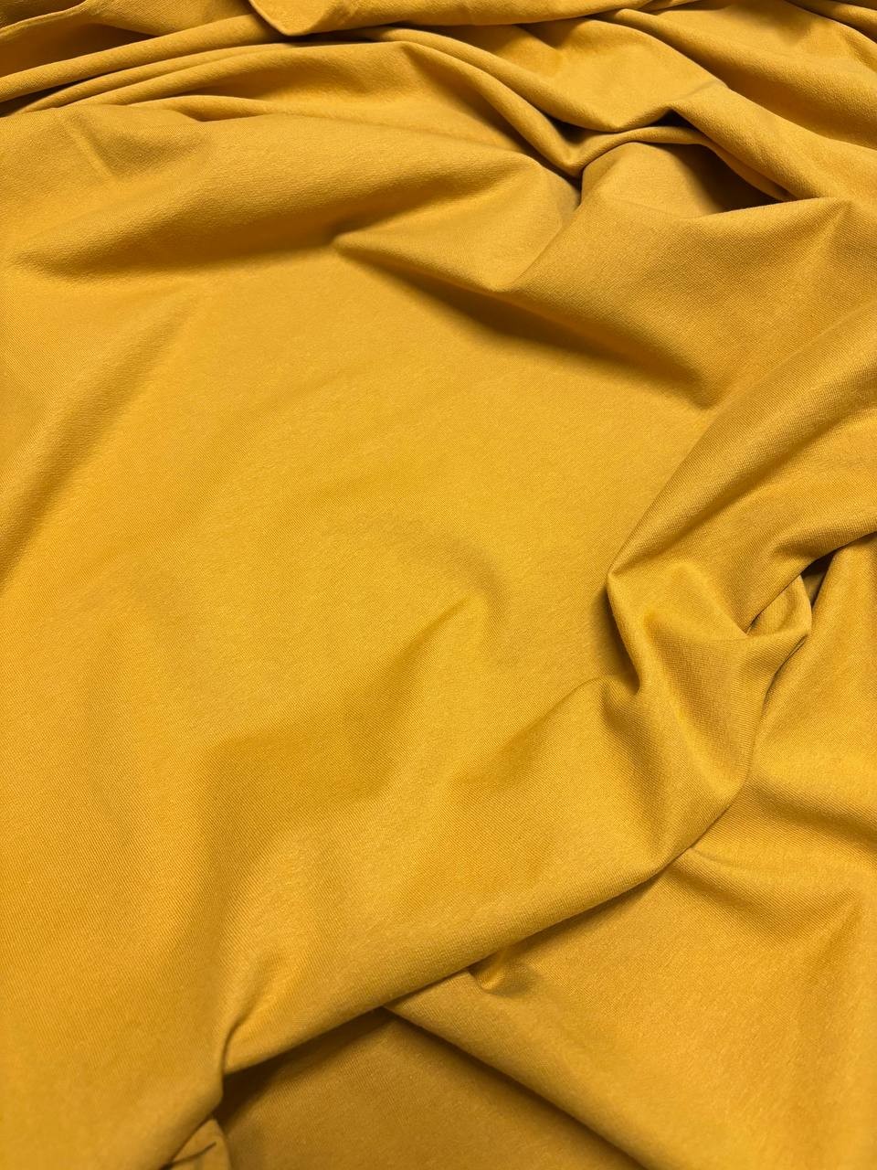 Tessuto Felpa PANTAREI Cotone Garzata Giallo Ocra Primaverile