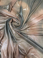 Rete (tullè) Bielastico Fantasia Maltinta Bronzo Verde - WorldTessuti