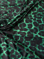 Lycra Animalier Leopardato Verde Jungle - WorldTessuti