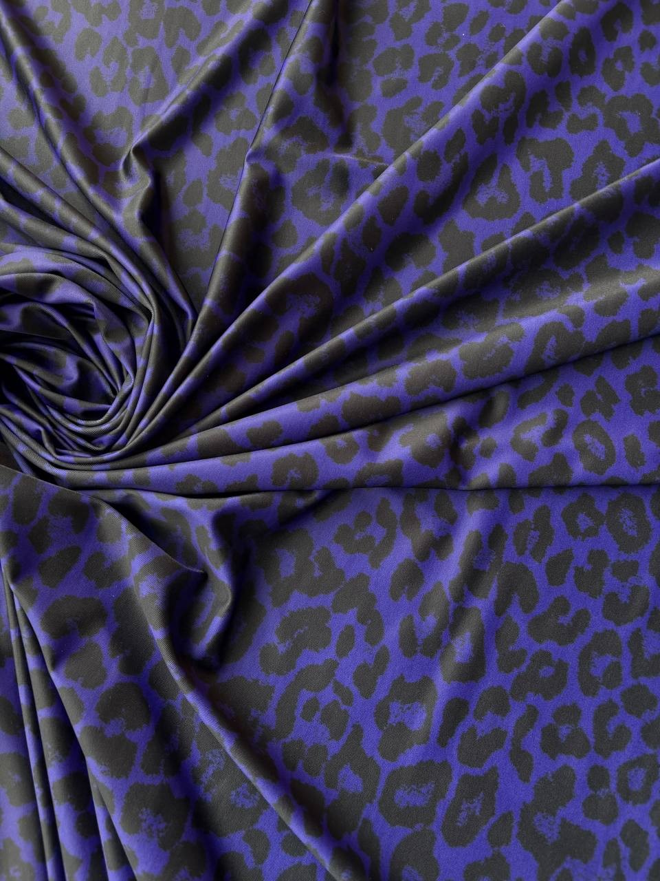 Lycra Animalier Leopardato Viola