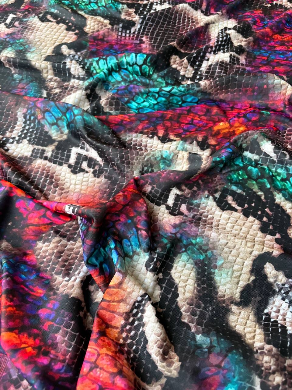Lycra Animalier Squamata Fantasy Multicolor