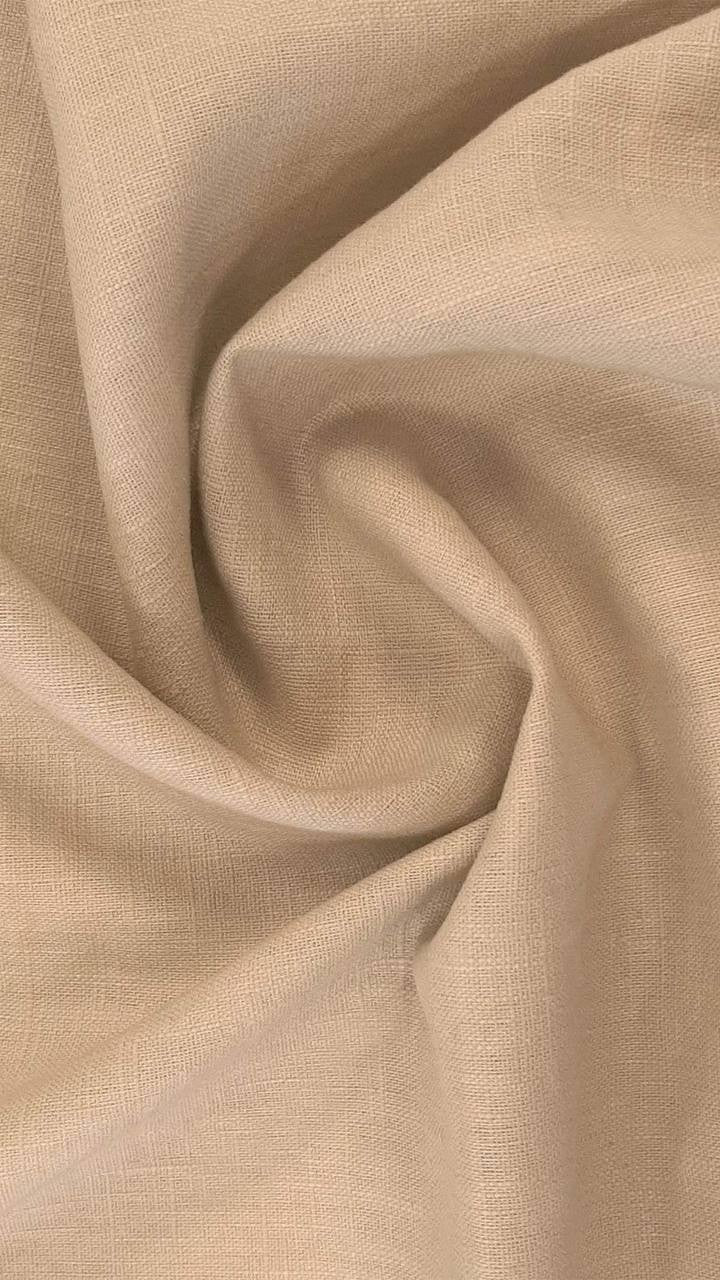 Tessuto Lino DANTE Beige (sottoprezzo)