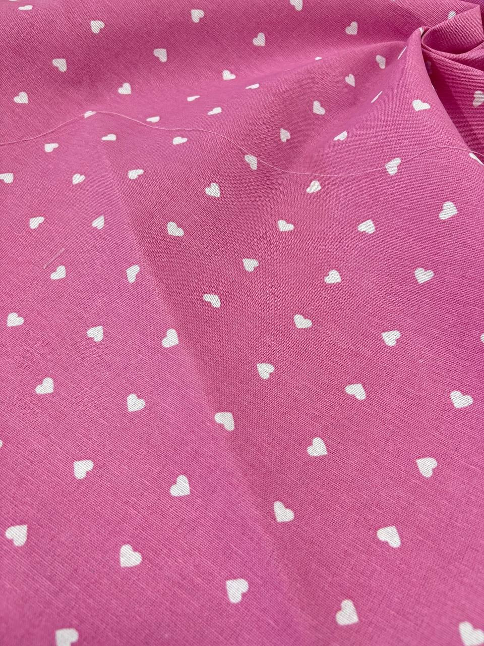 Cotone Doppio Cuoricino Rosa