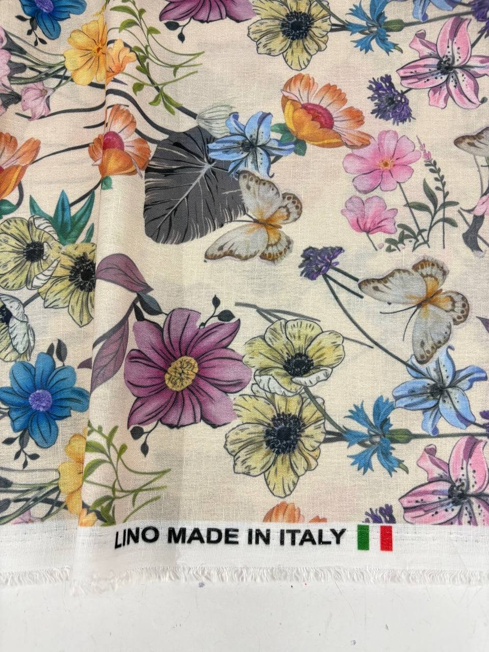 Tessuto Misto Lino Fantasia Primmaverà