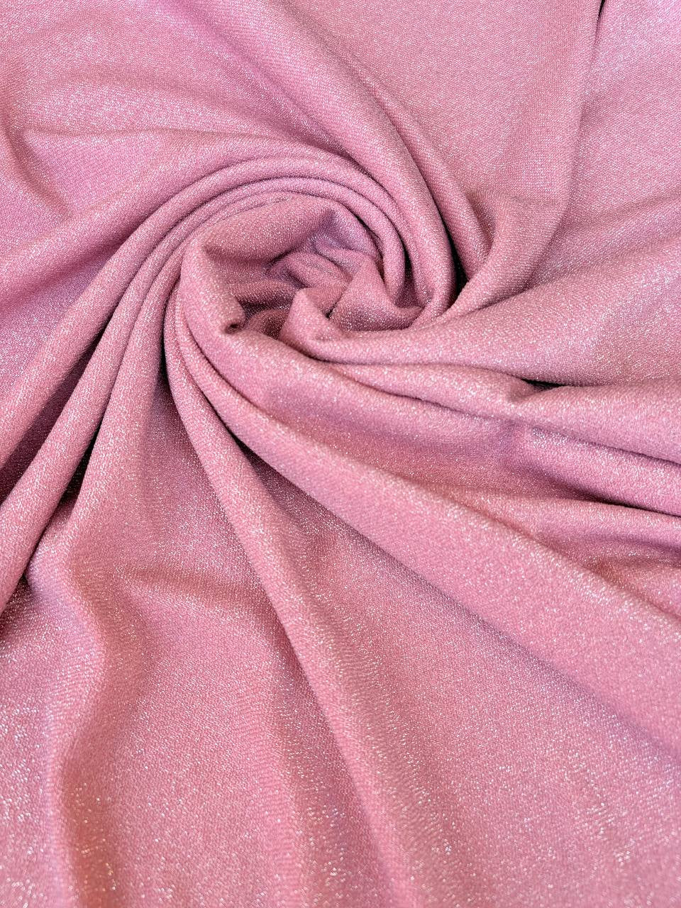 Tessuto Maglia Broadway Lurex Jersey ROSA BABY