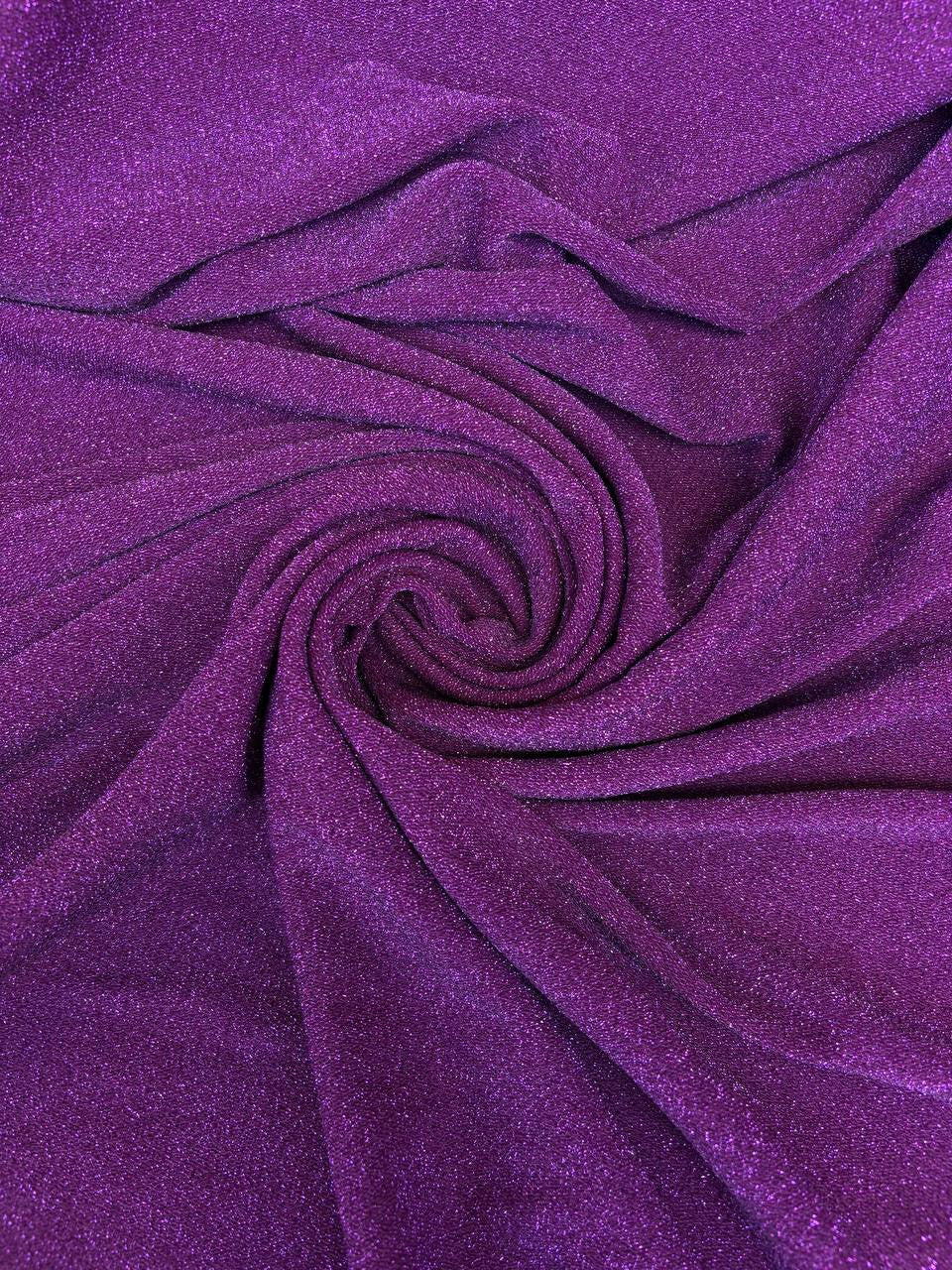 Tessuto Maglia Broadway Lurex Jersey Viola