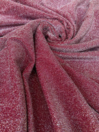 Tessuto Maglia Broadway Lurex Jersey Rosso Argento - WorldTessuti