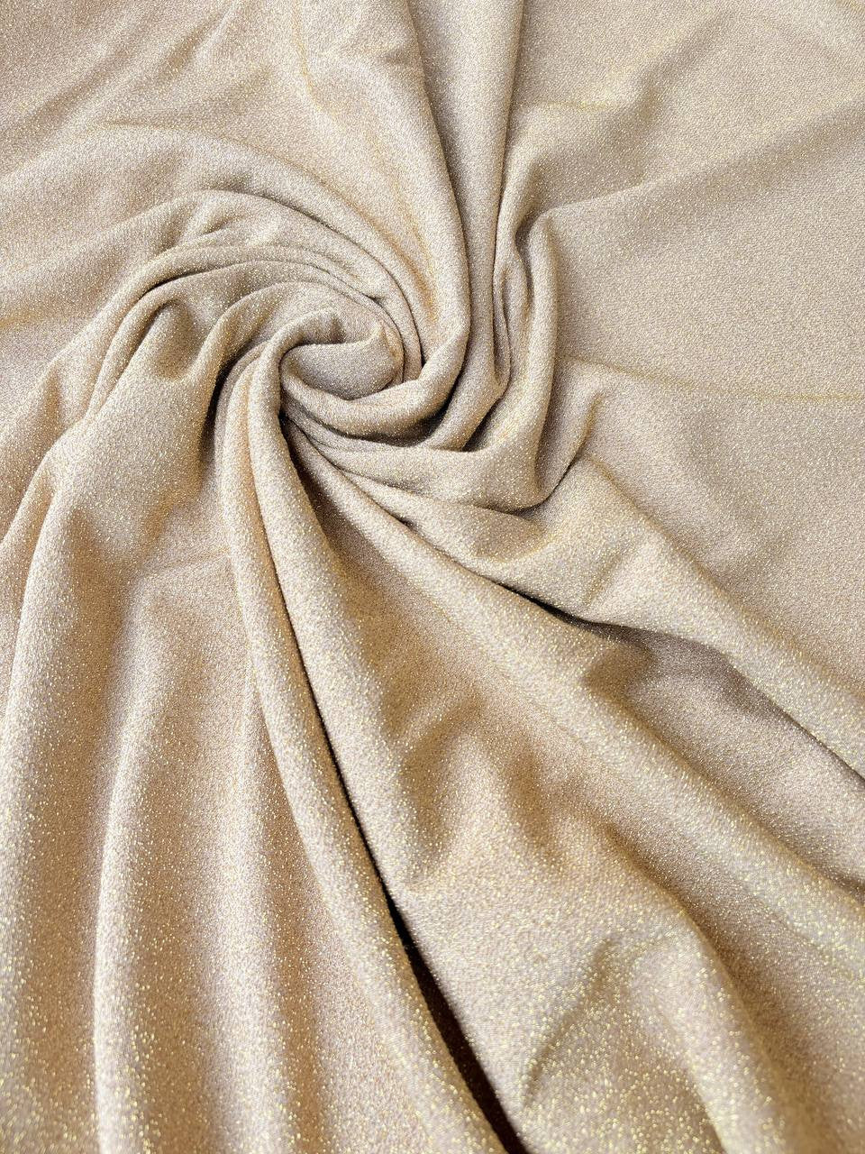 Tessuto Maglia Broadway Lurex Jersey Beige/ORO