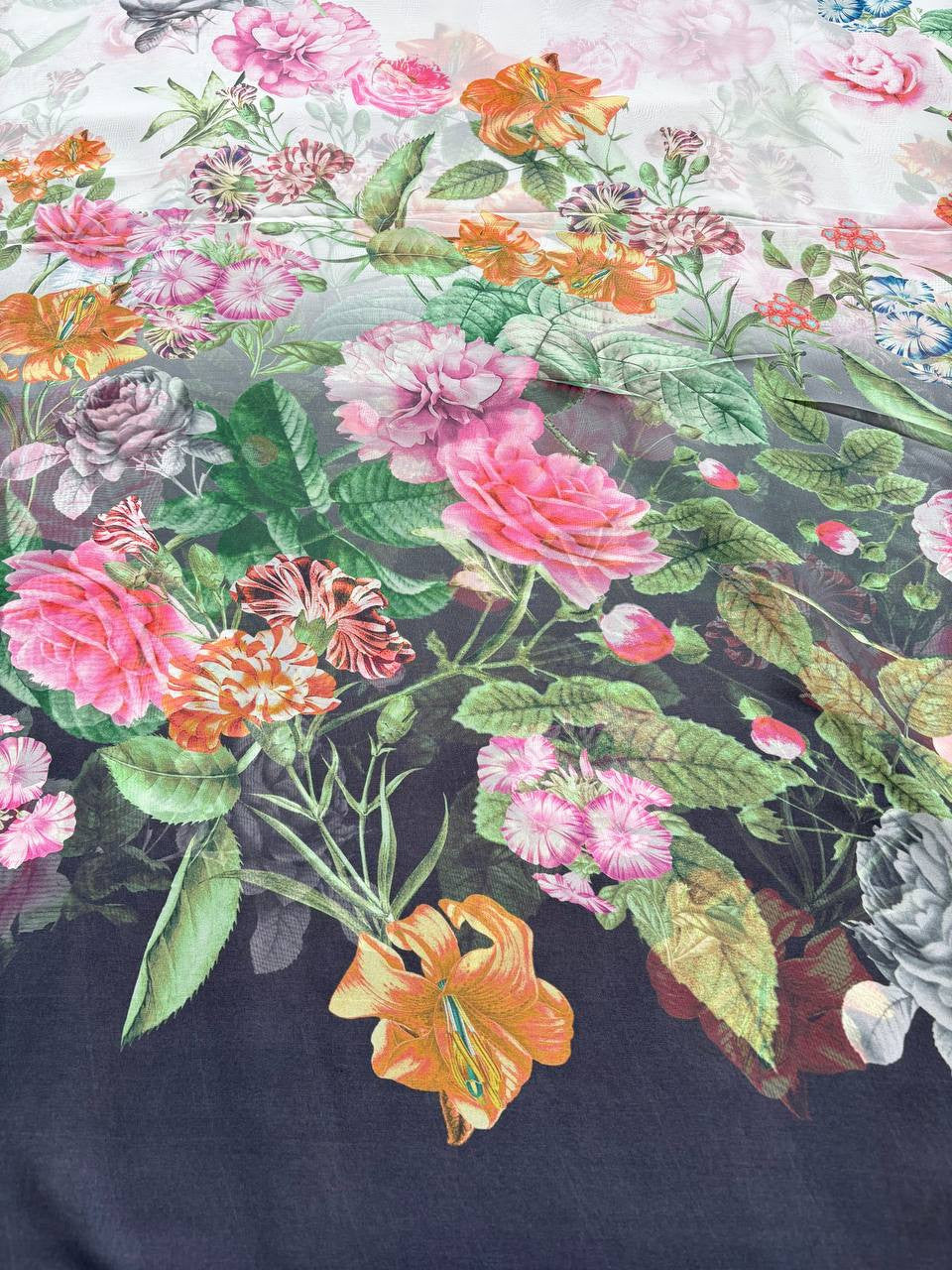 Scampolo Chiffon Floreale Balza Florenzia 3,00x1,50