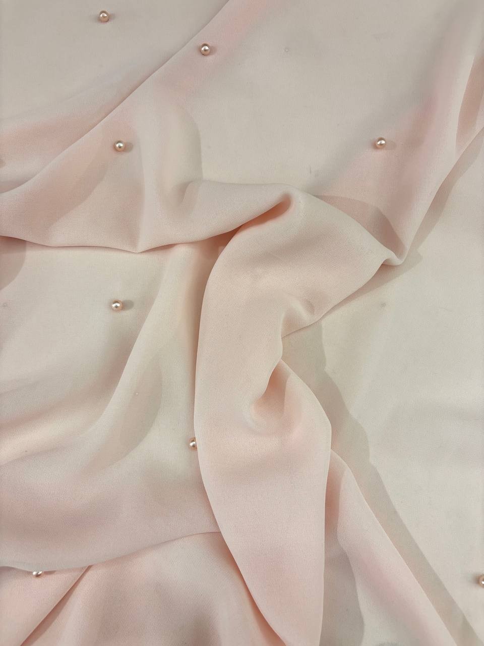 Chiffon Rosa Perline