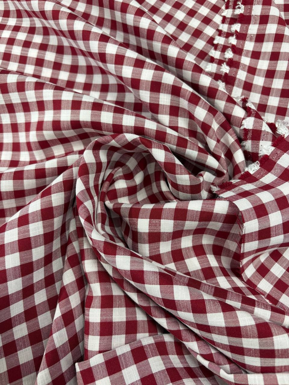 Tessuto Zephir Quadrettino Cotone Misto Cotone (SOTTOPREZZO)
