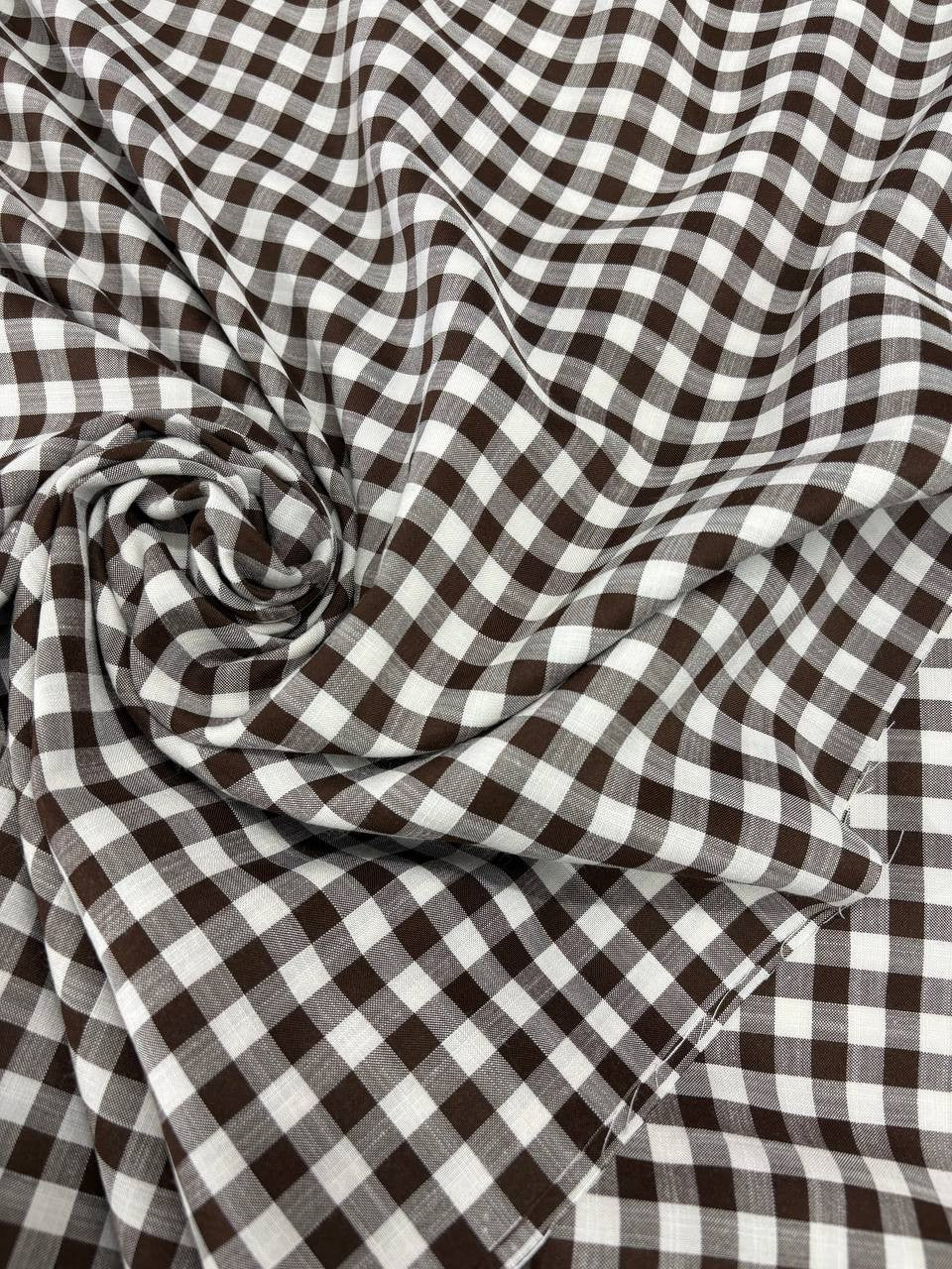 Tessuto Zephir Quadrettino Cotone Misto Cotone (SOTTOPREZZO)