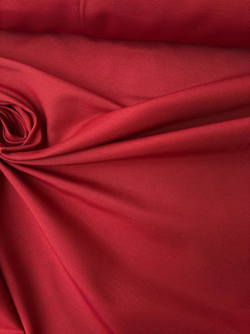 Tessuto Tappezzeria Mezzo Panama Tinto in filo 280 Rosso Scuro
