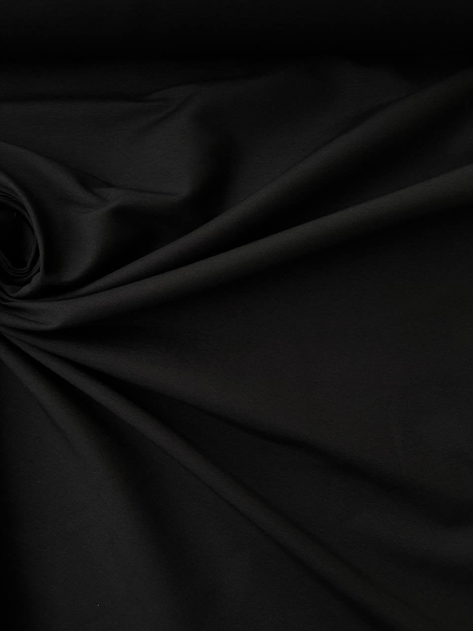 Tessuto Tappezzeria Mezzo Panama Tinto in filo 280 Nero
