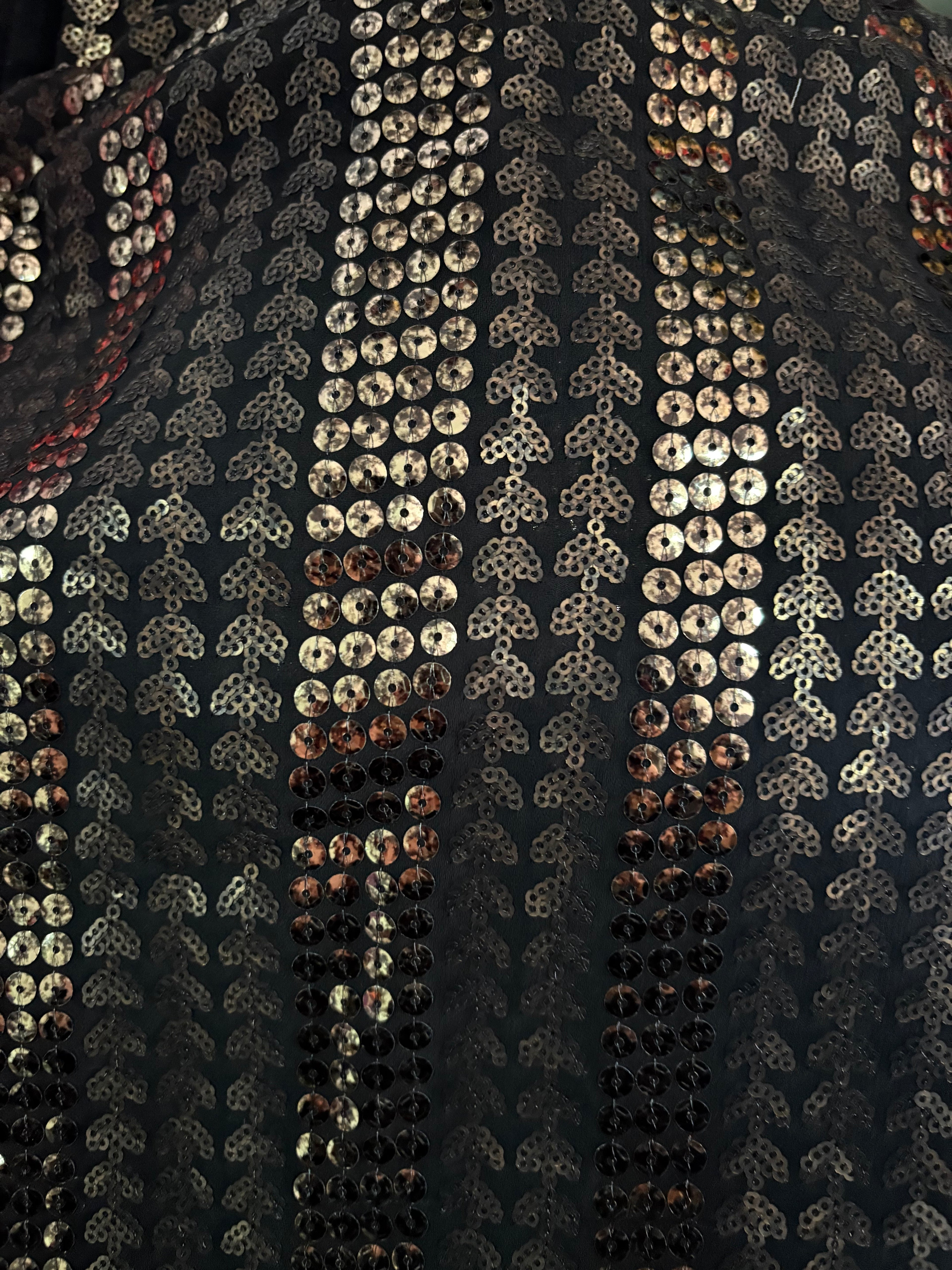 Scampolo paillettes oro Cuoricino 260x150cm