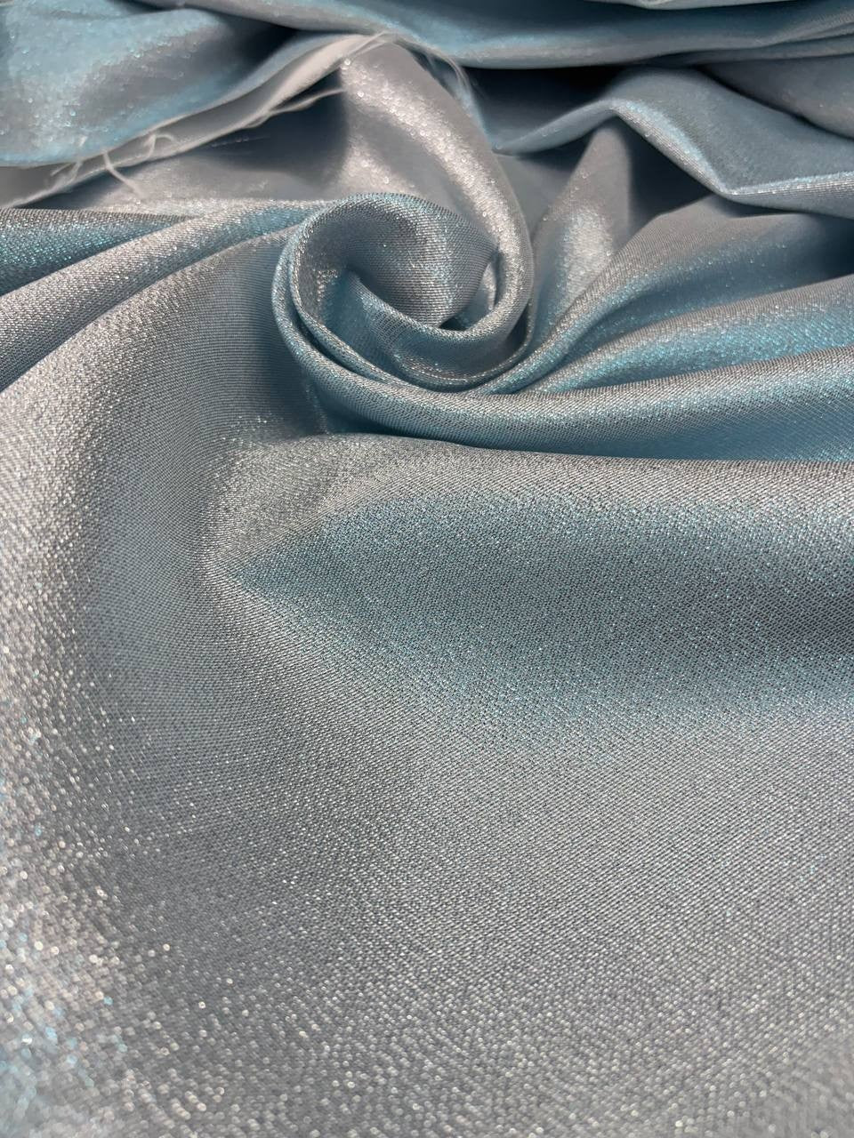 Broccato Glitter Boreale SFUMATO AZZURRO / ARGENTO