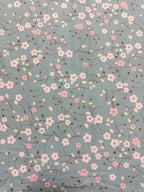 Tessuto Satin Floreale provenzale