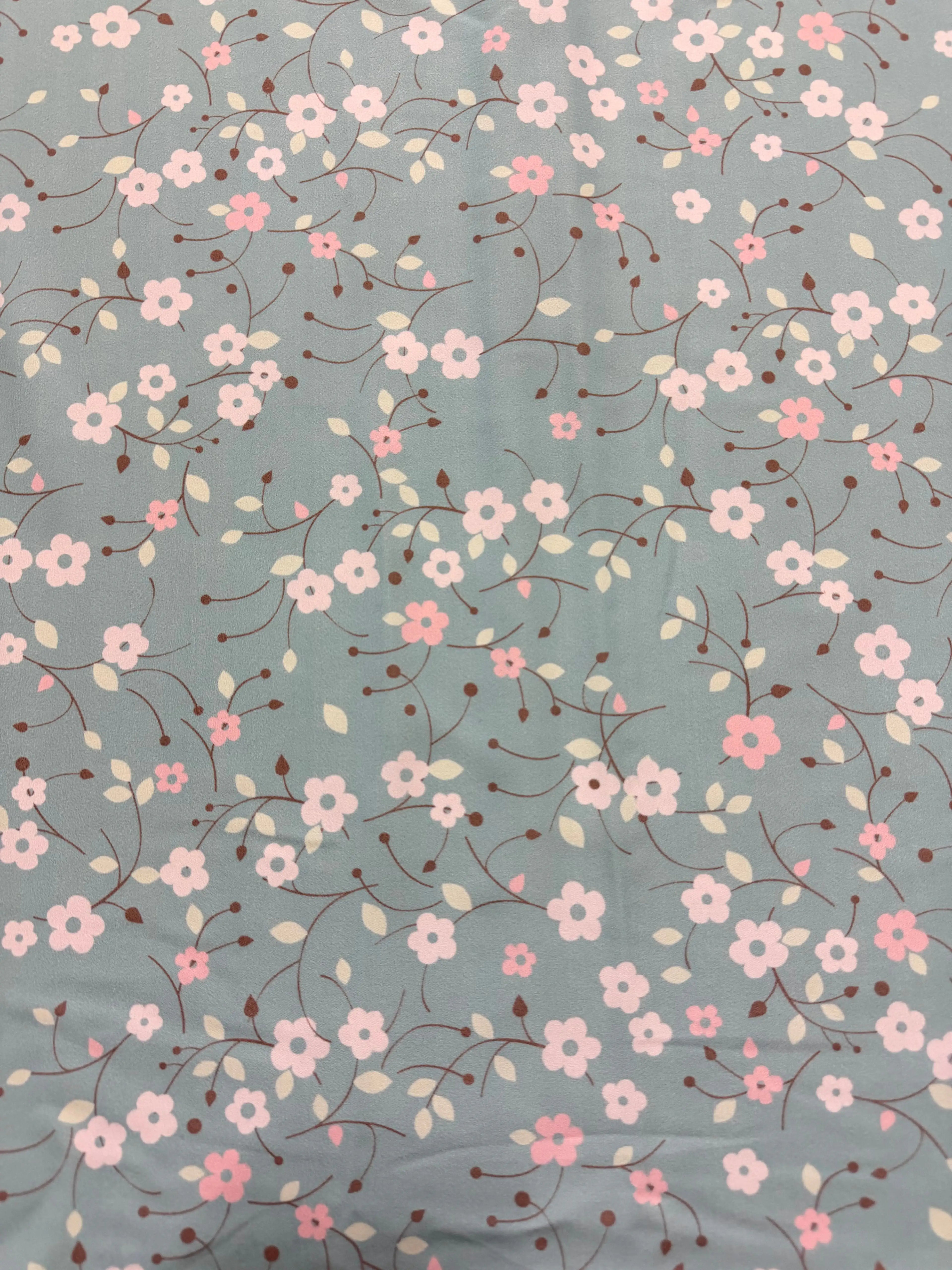 Tessuto Satin Floreale provenzale