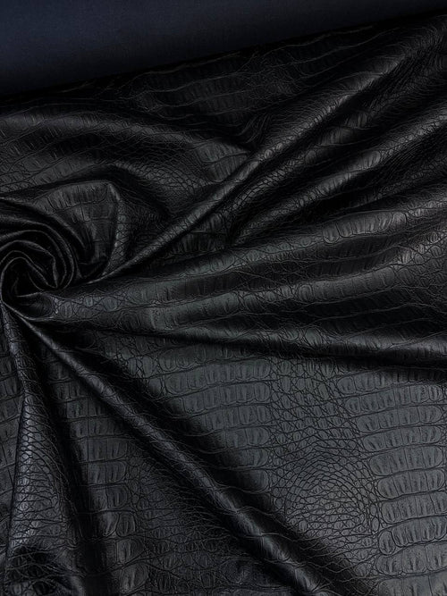Ecopelle Pitonata Nero - WorldTessuti