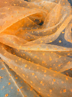 Organza plumetis pois