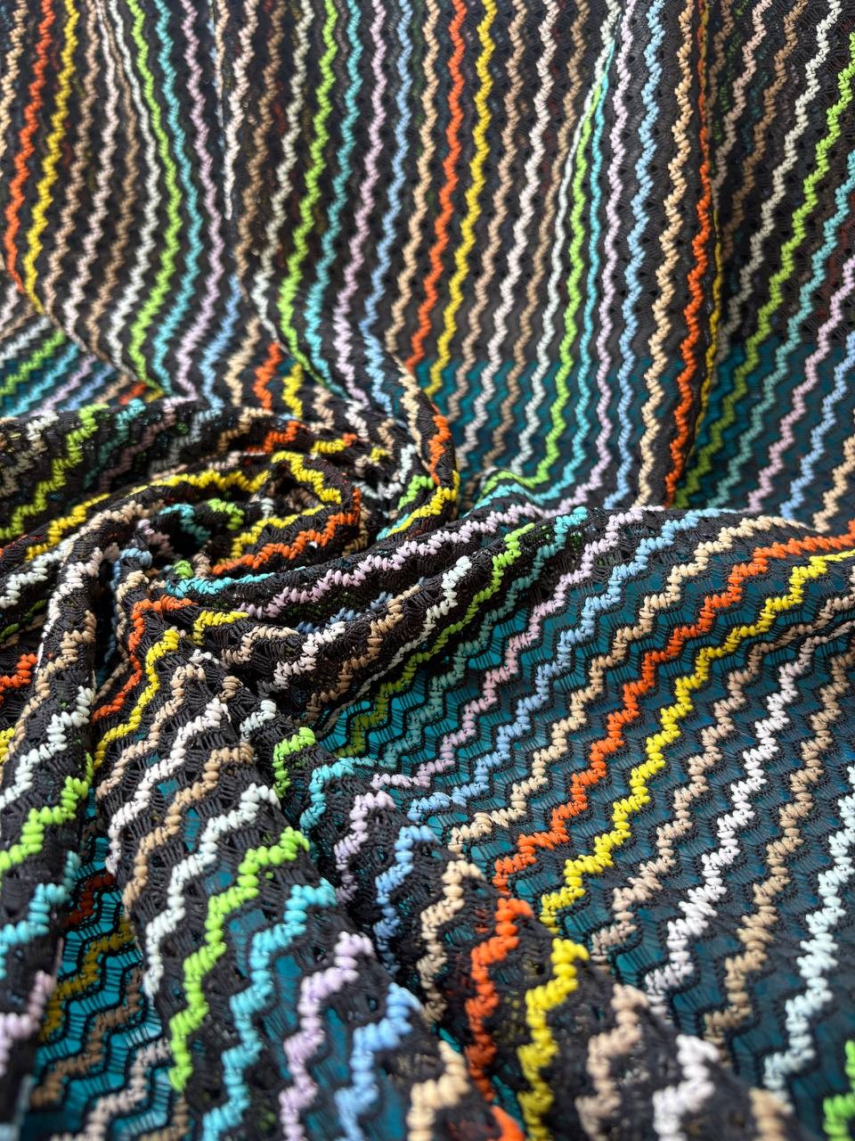 Maglia in cotone Elastica Stile Missoni