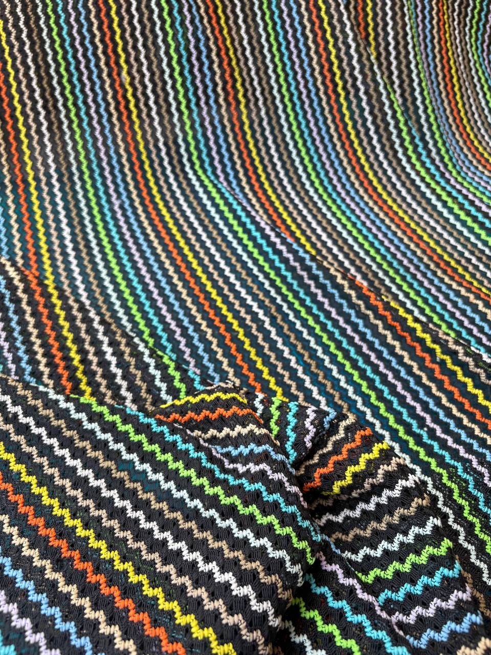 Maglia in cotone Elastica Stile Missoni