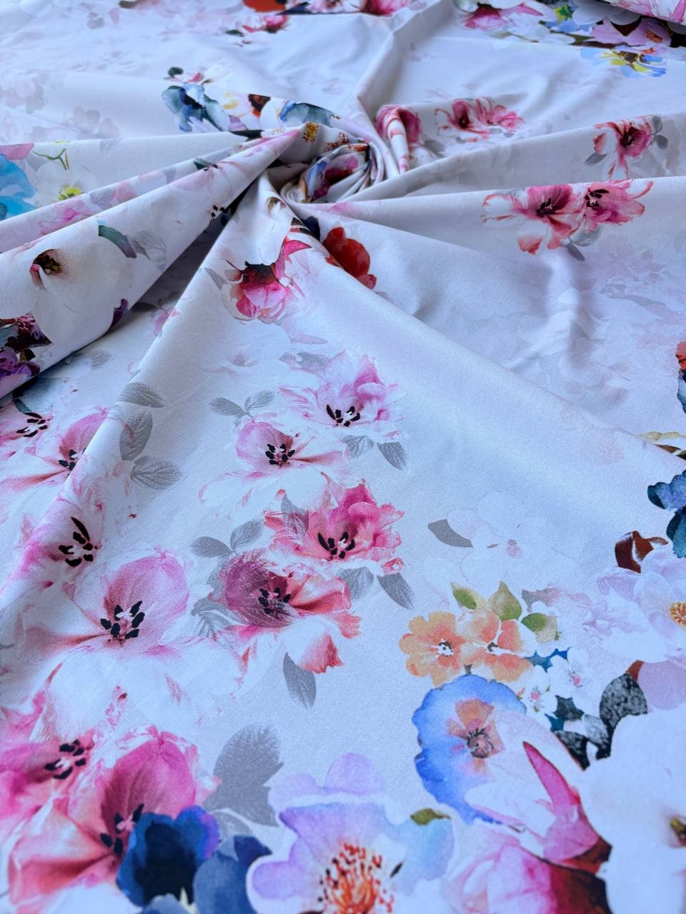 Rasatello Cotone Floreale Imperial