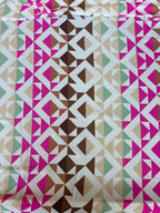 Tessuto Satin Geometrico Colorfull - WorldTessuti