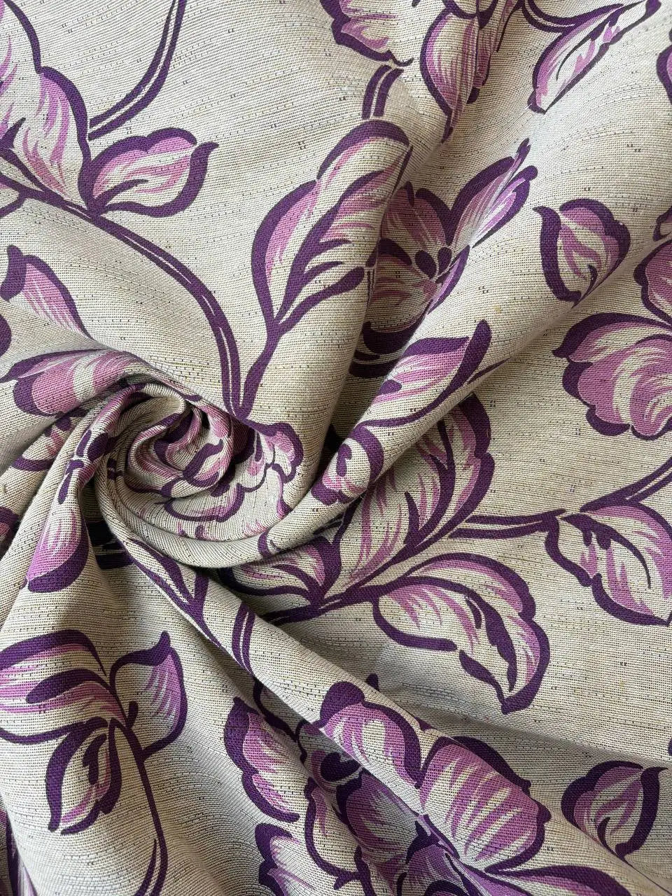Scampolo Gobelin Floreale Viola 2,60x2,80 - WorldTessuti