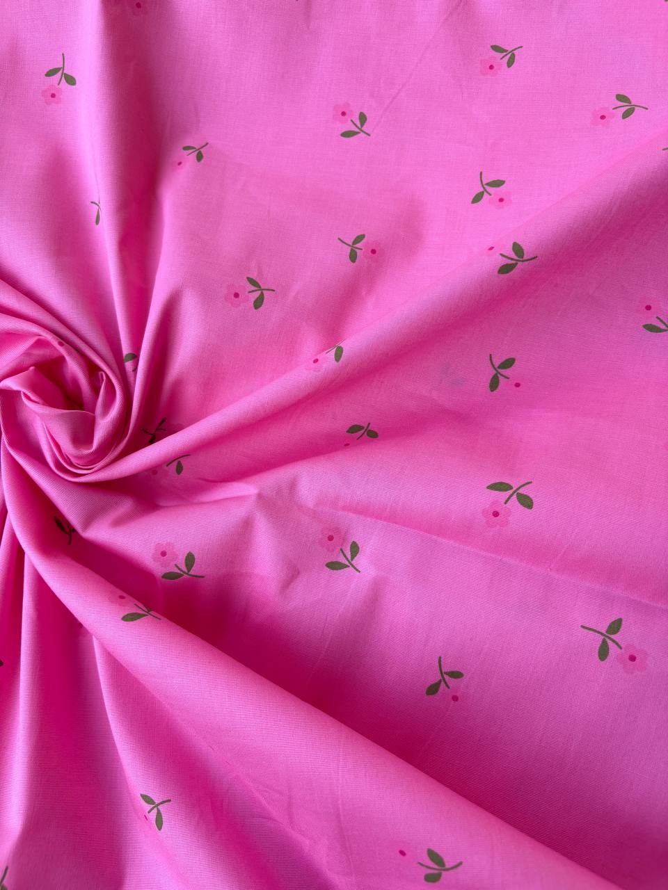 Cotone Percalle Liberty Fiorellino Fucsia