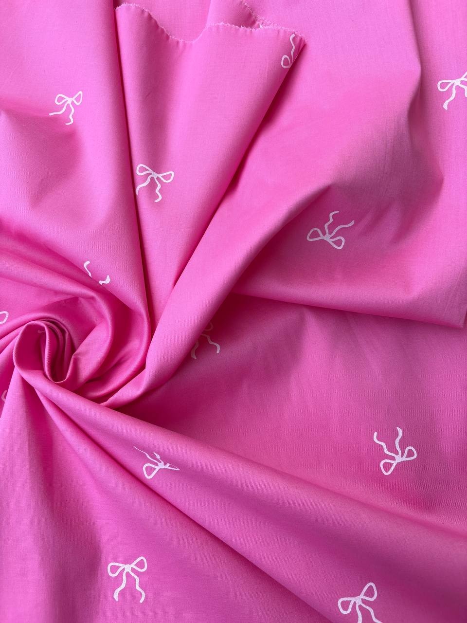 Cotone Percalle Liberty Fiocchetto Fucsia
