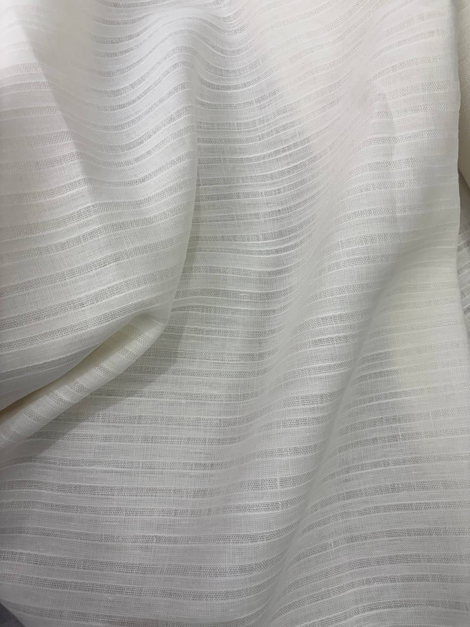 Puro Lino Bianco Seta Traforato
