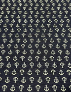 Tessuto Cotone Loneta Marinaro Ancore 280h - WorldTessuti