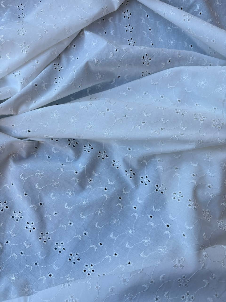 Cotone Pizzo San Gallo Bianco LUNA SOLE Sottoprezzo