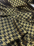 Broccato Luxury Pied De Poul Oro Nero - WorldTessuti