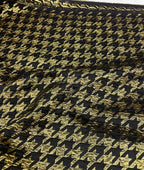 Broccato Luxury Pied De Poul Oro Nero - WorldTessuti