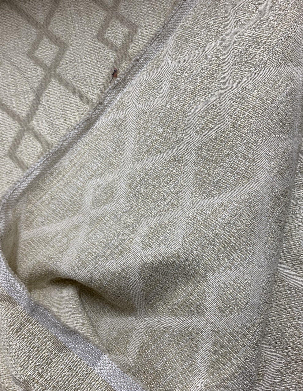 Tappezzeria Doppio Canapone Geometrica Panna - WorldTessuti