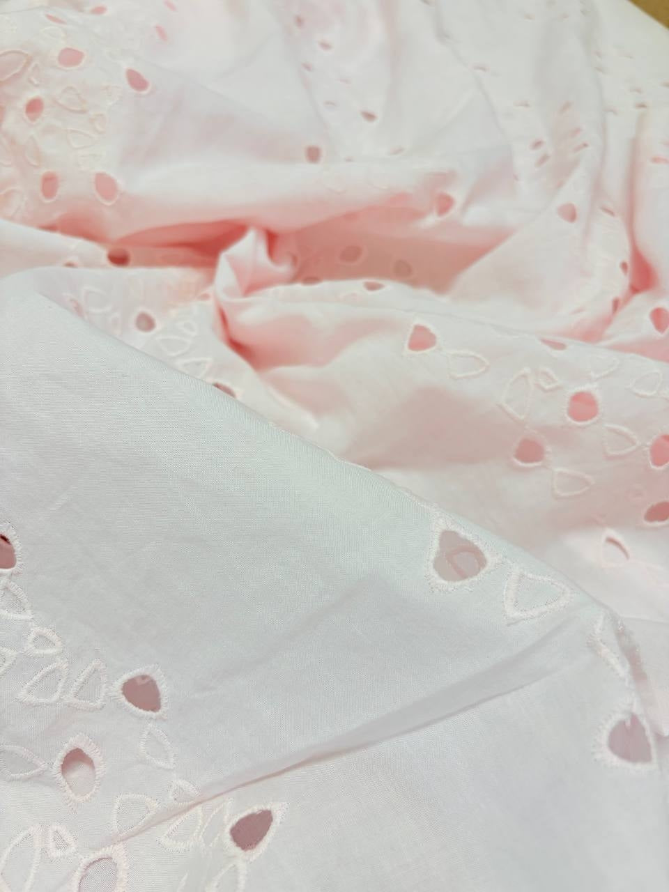 Cotone Pizzo San Gallo Tevere Rosa Tenue