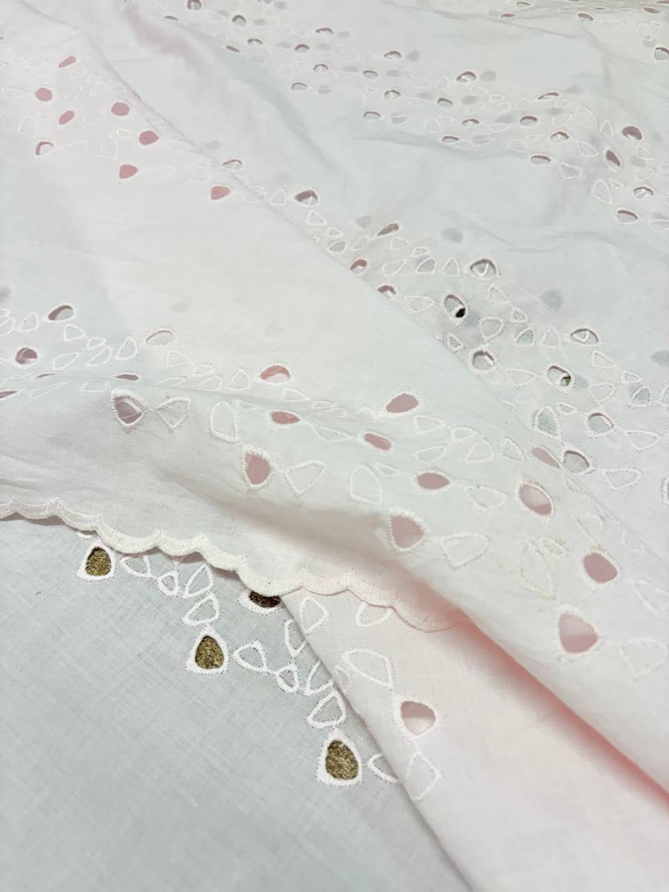 Cotone Pizzo San Gallo Tevere Rosa Tenue