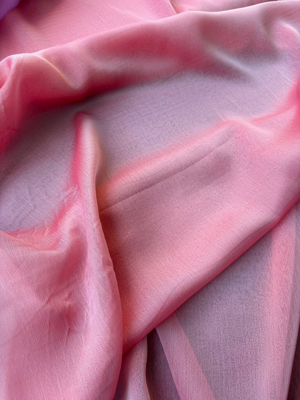 Chiffon IRIDESCENTE Corallo SOTTOPREZZO