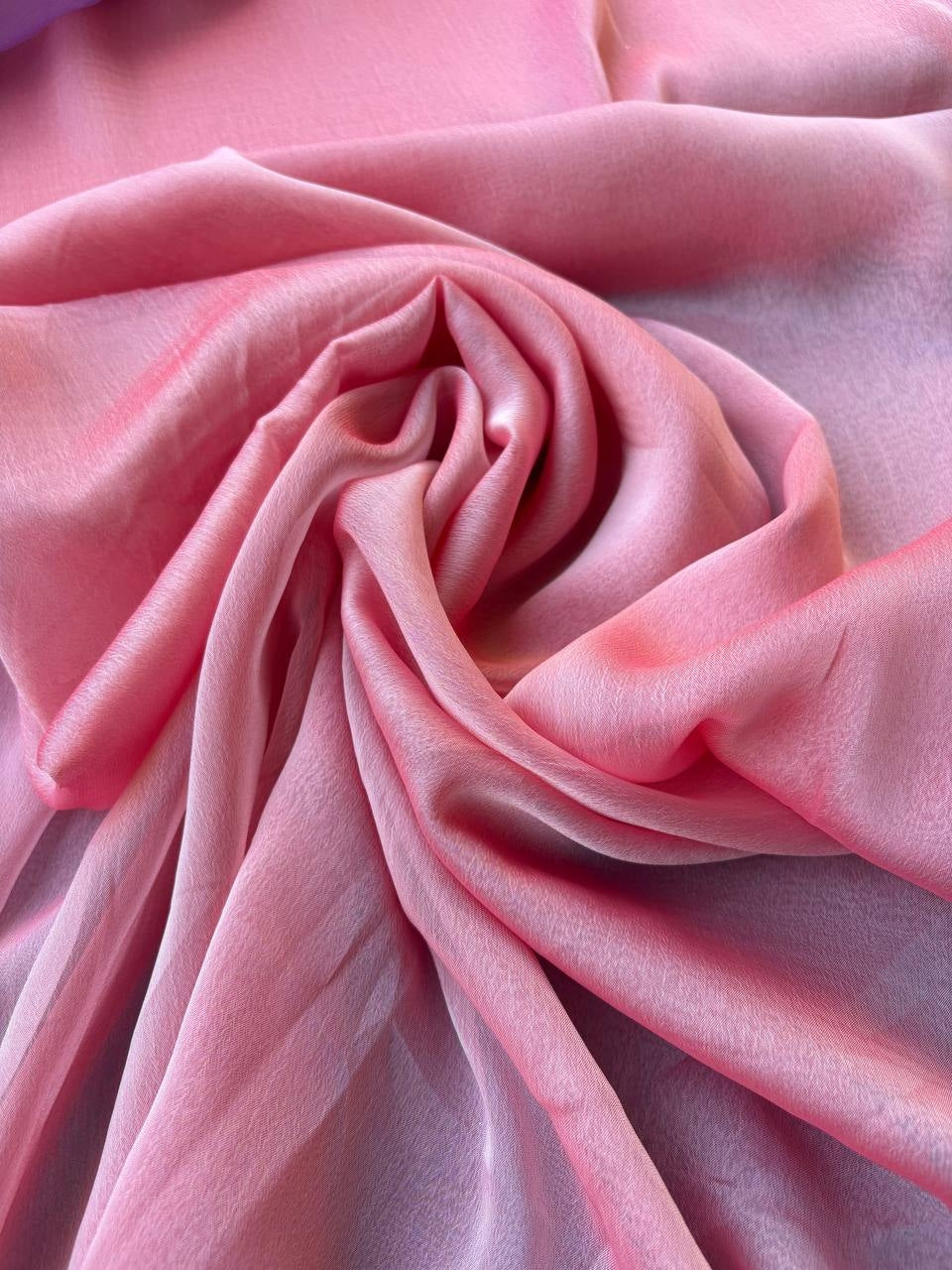 Chiffon IRIDESCENTE Corallo SOTTOPREZZO