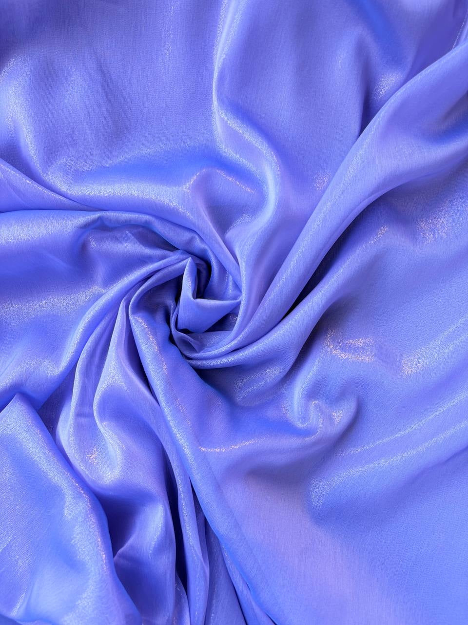 Chiffon IRIDESCENTE GLITTER lillà SOTTOPREZZO