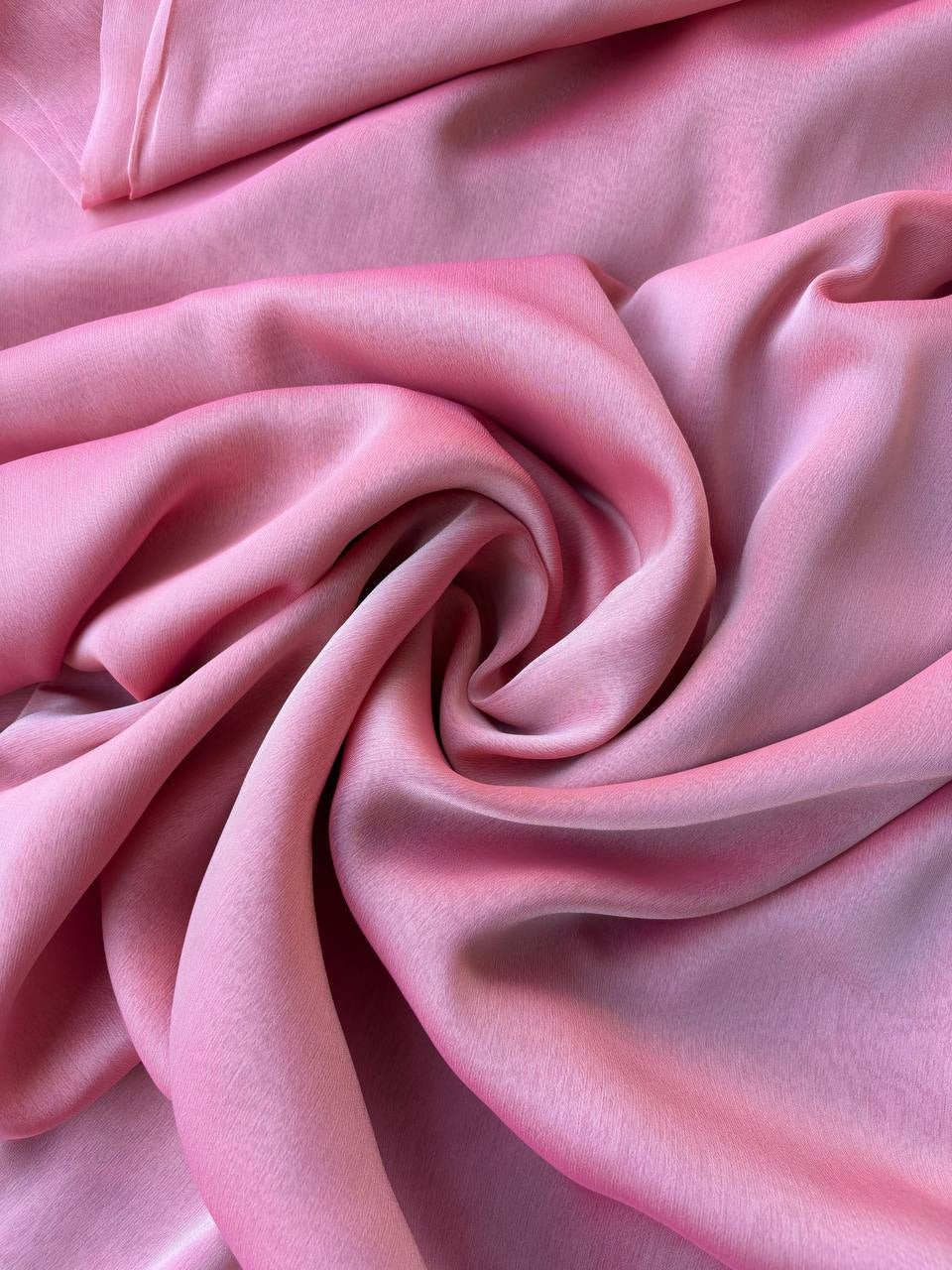 Chiffon IRIDESCENTE Rosa Giapponese SOTTOPREZZO