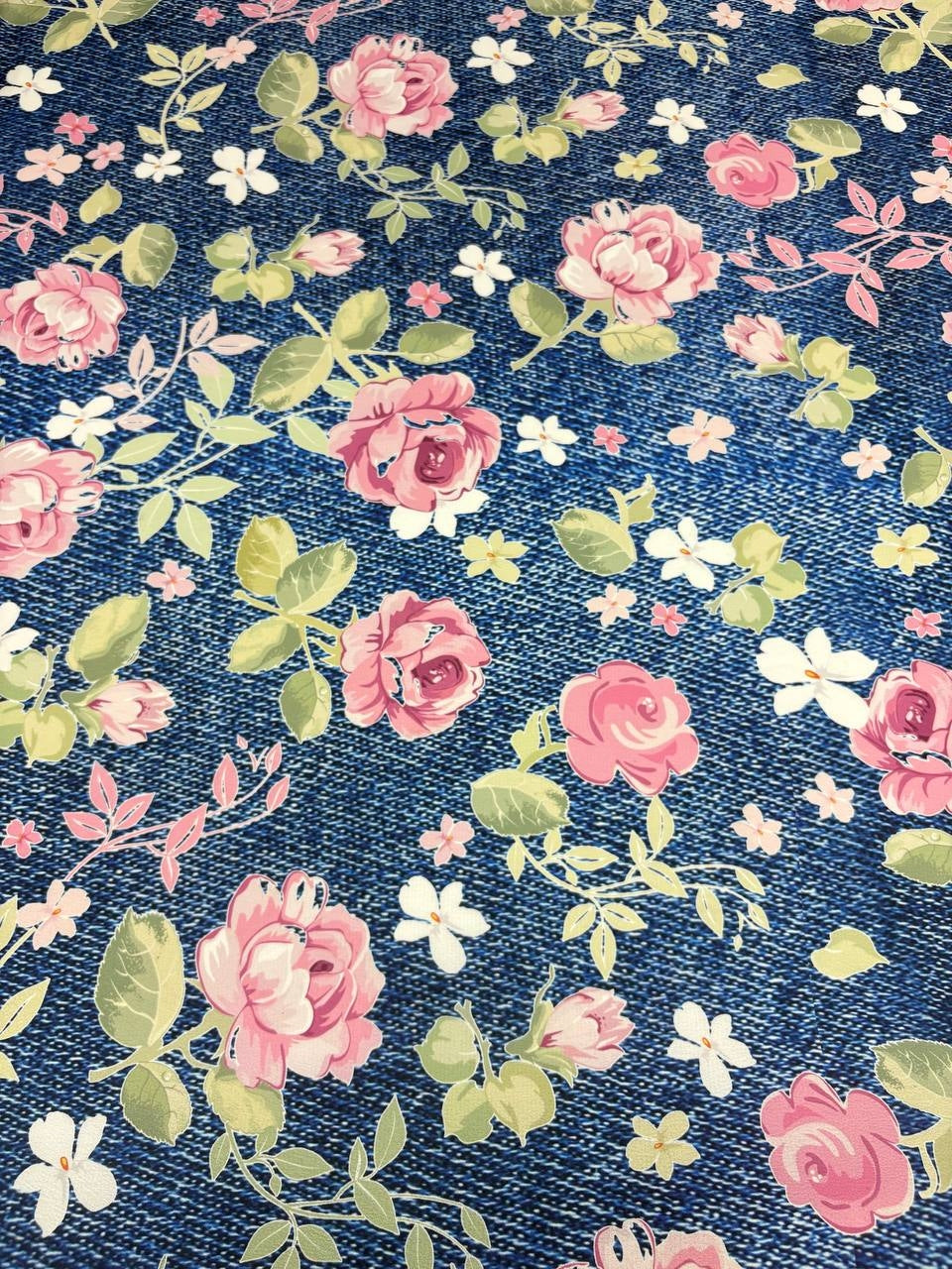 Satin Jeans Floreale