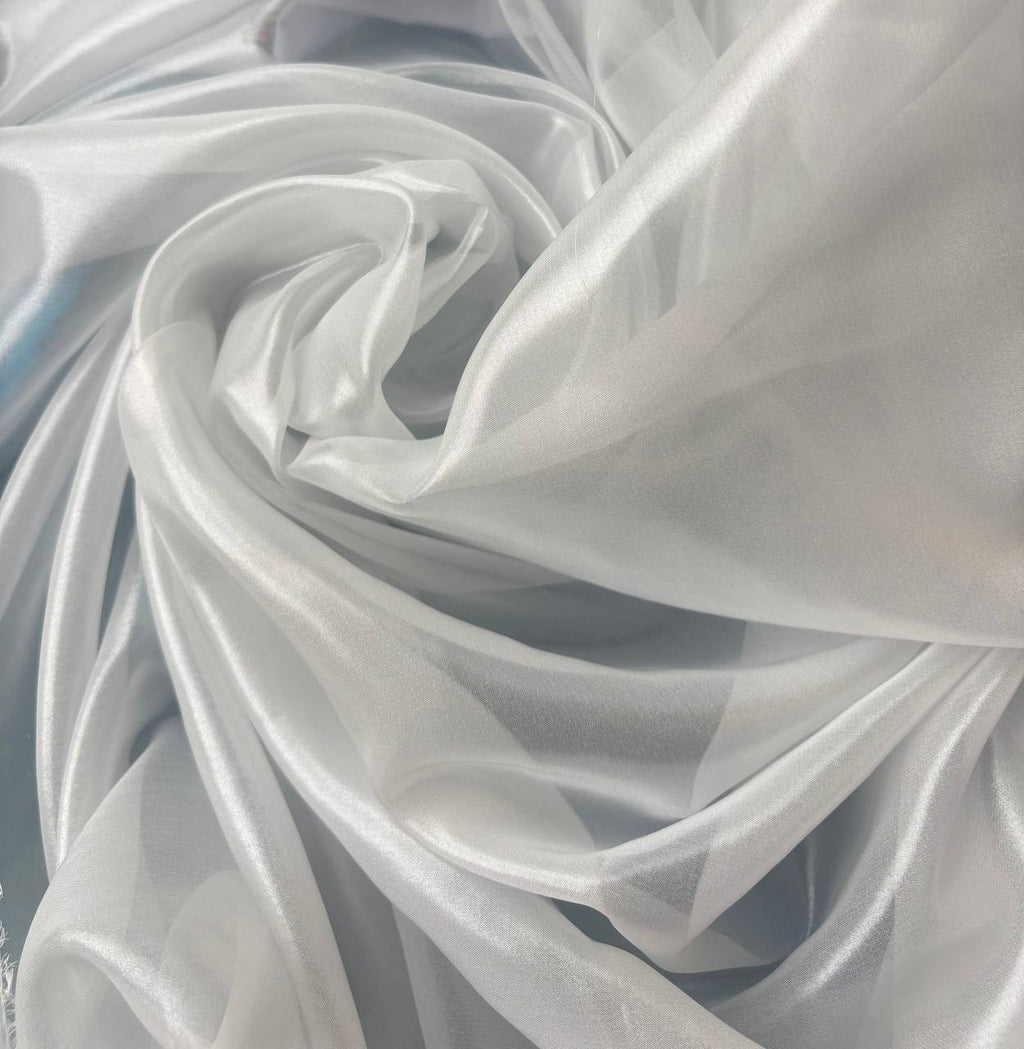Chiffon Glitter Argento