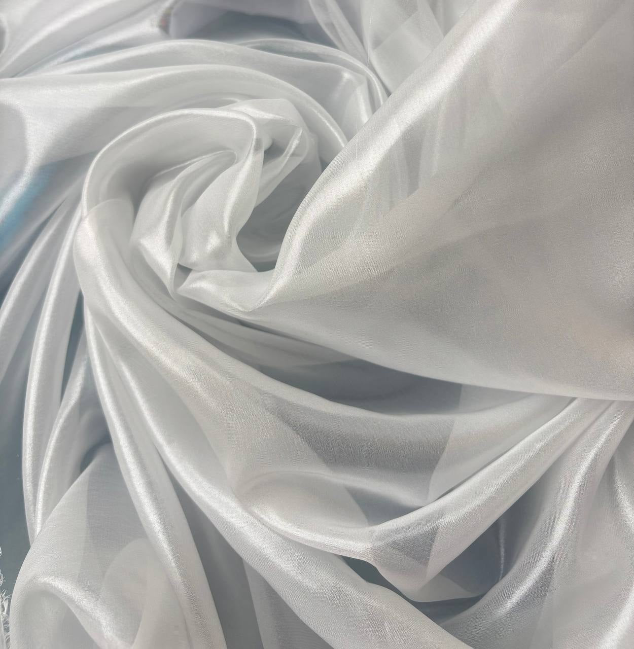Chiffon Glitter Argento