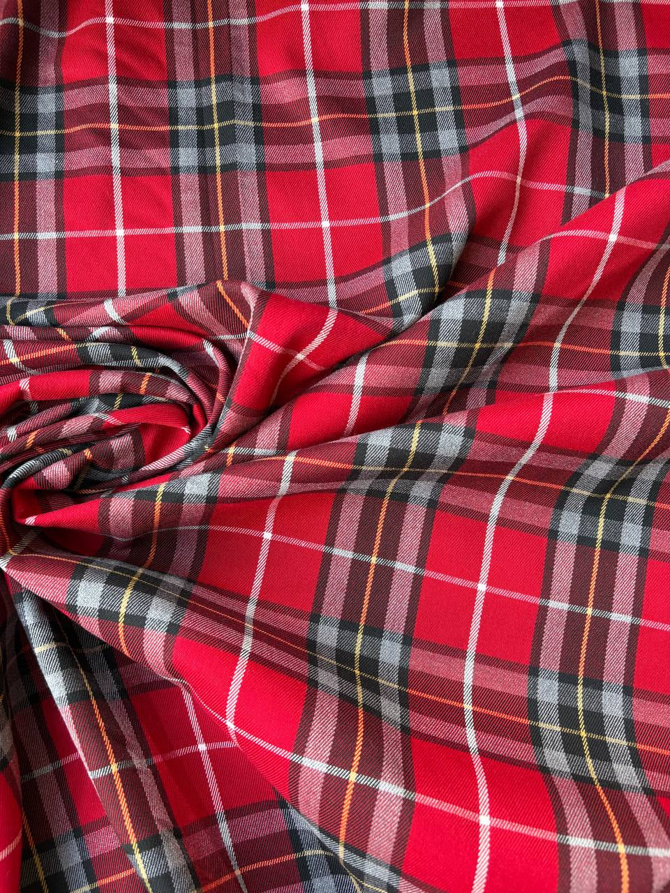 Tartan Scozzese Lanetta Quadrone Rosso SOTTOPREZZO