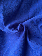 Pizzo doppiato blu china