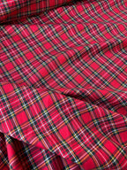 Tartan Scozzese Lanetta Rosso Quadretti Piccoli SOTTOPREZZO - WorldTessuti